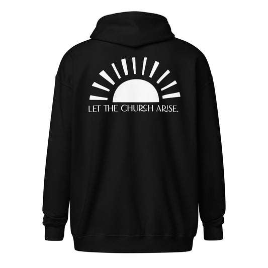 "Let the Church Arise." Unisex heavy blend zip up hoodie